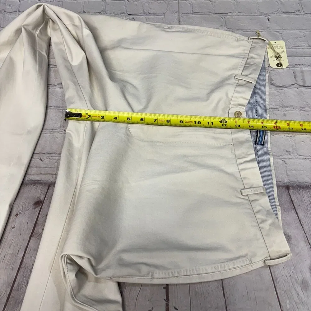 NWT Peter Millar Men Flat Front Chino Pants Size 38x36 Antique Wash D119 -18